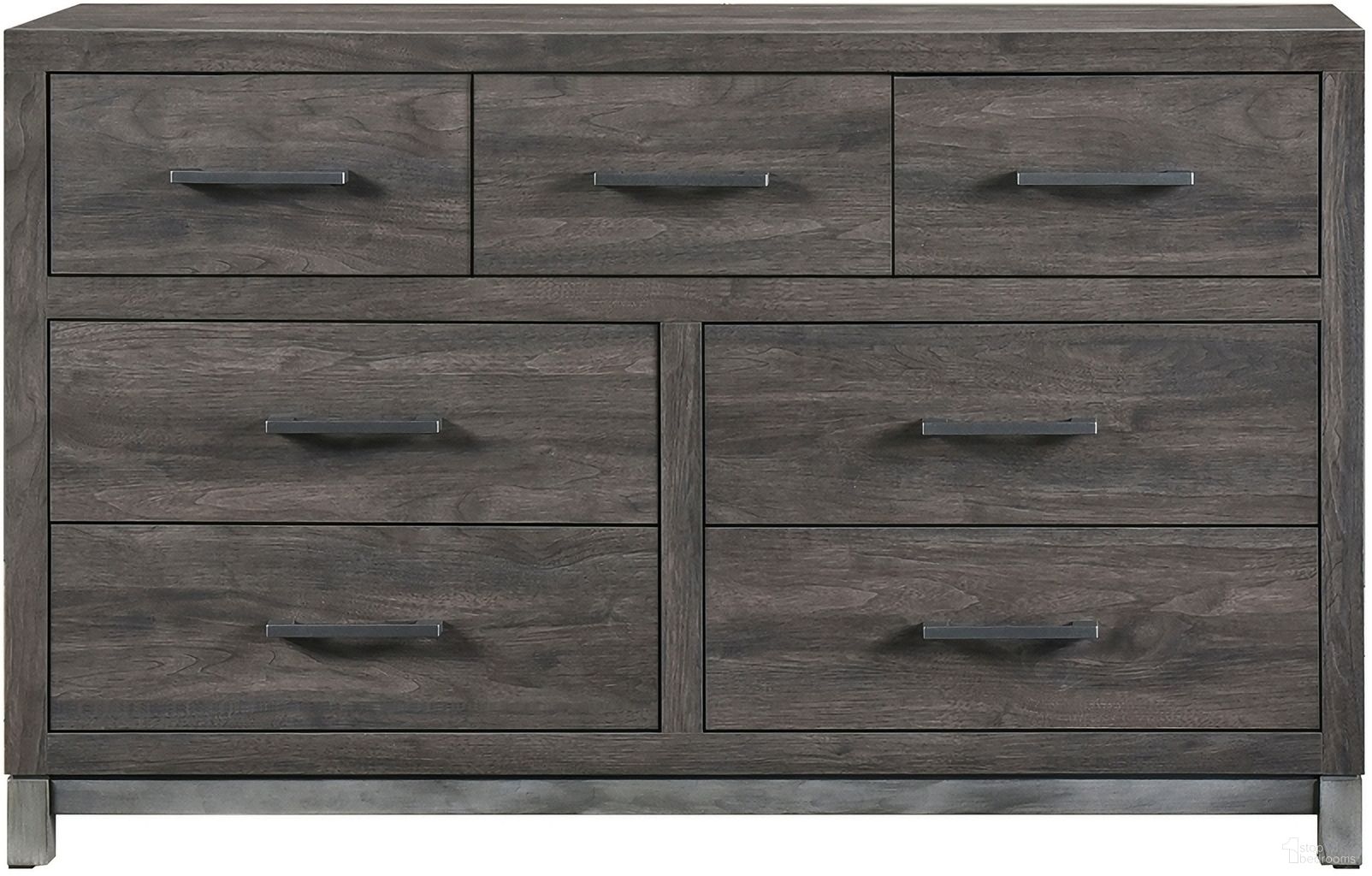 The appearance of Zephyr Dresser In Gray designed by Homelegance in the modern / contemporary interior design. This gray piece of furniture was selected by 1StopBedrooms from Zephyr Collection to add a touch of cosiness and style into your home. Sku: 1577DG-5. Material: Wood.