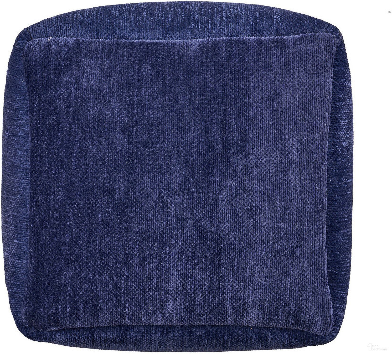 The appearance of Zerlo Solid Chenille Indoor Pouf In Blue designed by Rajani Home in the transitional interior design. This blue piece of furniture was selected by 1StopBedrooms from Bova Collection to add a touch of cosiness and style into your home. Sku: 9C469159G03048. Material: Chenille.