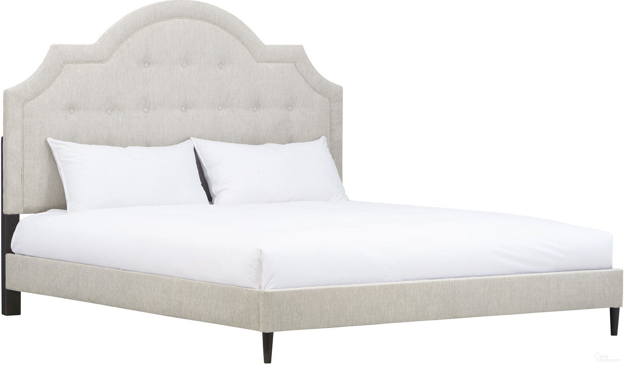 Zest King Upholstered Bed With Welt In Beige