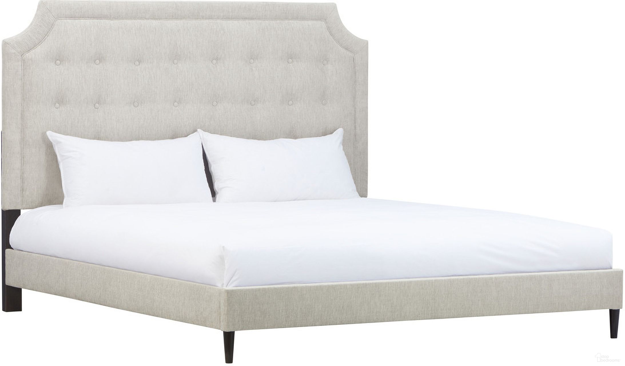 Zest King Upholstered Bed With Welt In Beige