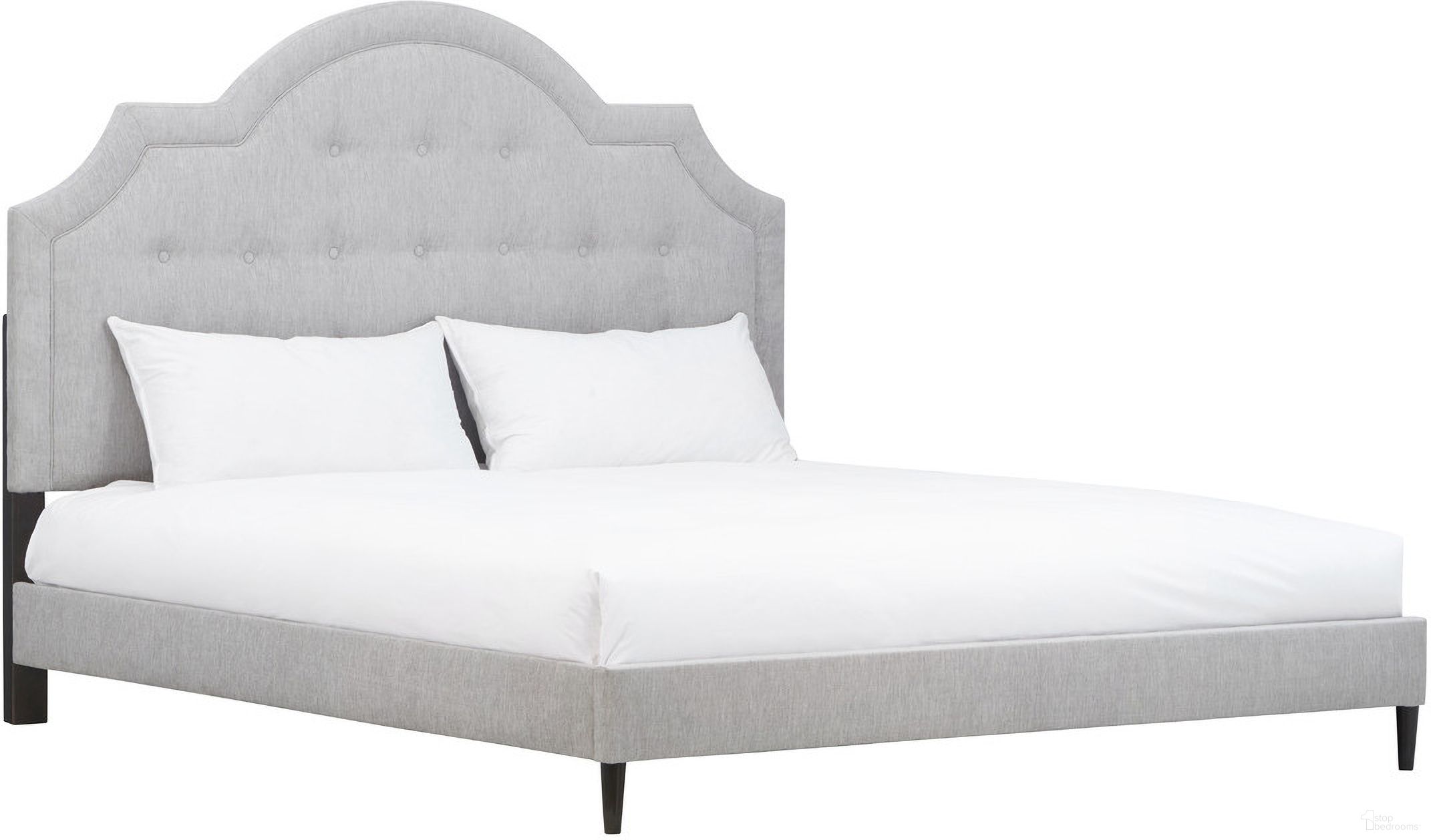 The appearance of Zest Queen Upholstered Bed With Welt In Light Grey designed by Caracole in the modern / contemporary interior design. This light grey piece of furniture  was selected by 1StopBedrooms from Zest Collection to add a touch of cosiness and style into your home. Sku: MI02-5021-025. Bed Size: Queen. Material: MDF. Bed Type: Upholstered Bed.