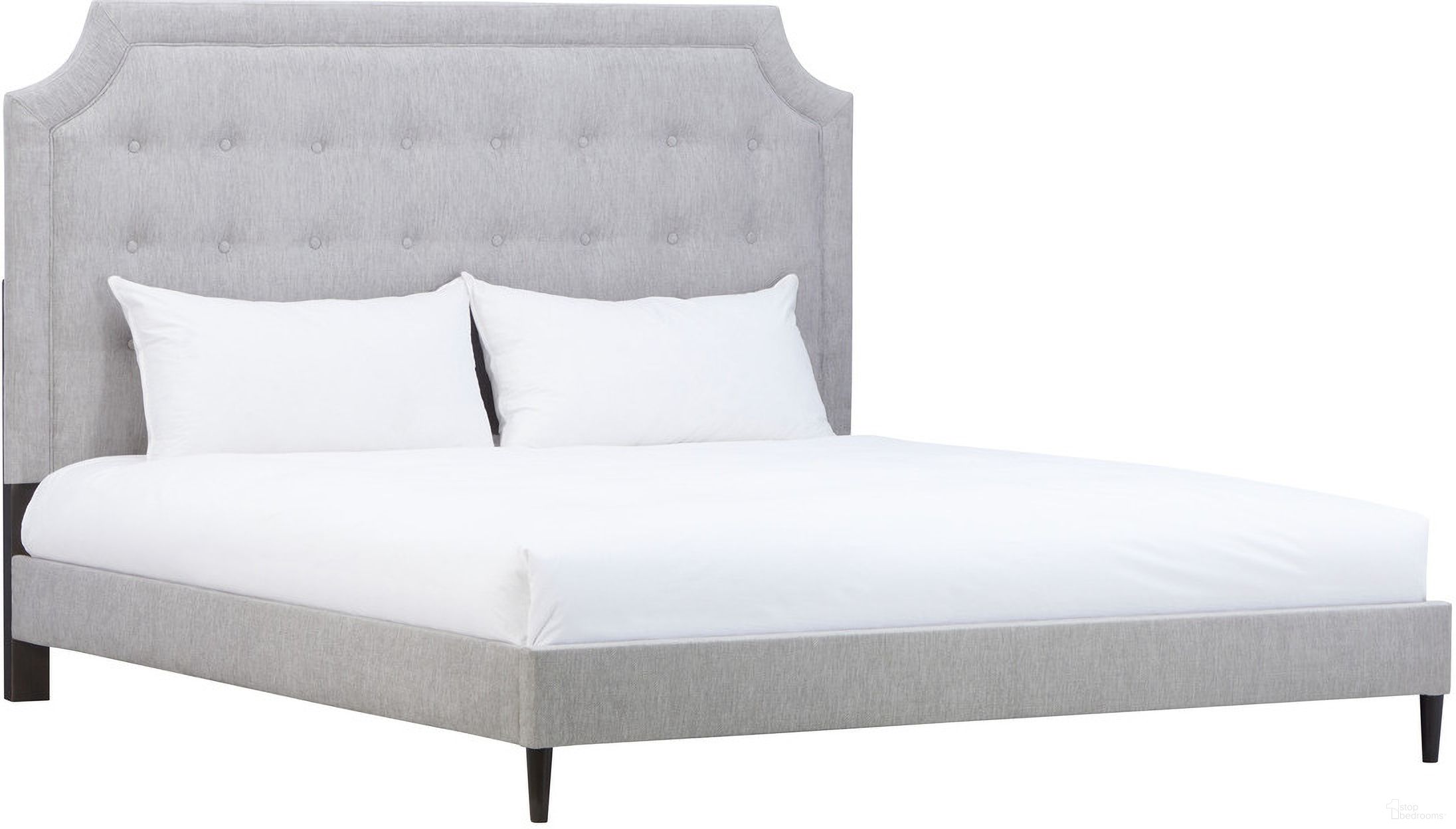 The appearance of Zest Queen Upholstered Bed With Welt In Light Grey designed by Caracole in the modern / contemporary interior design. This light grey piece of furniture  was selected by 1StopBedrooms from Zest Collection to add a touch of cosiness and style into your home. Sku: MI02-5022-015. Bed Size: Queen. Material: MDF. Bed Type: Upholstered Bed.