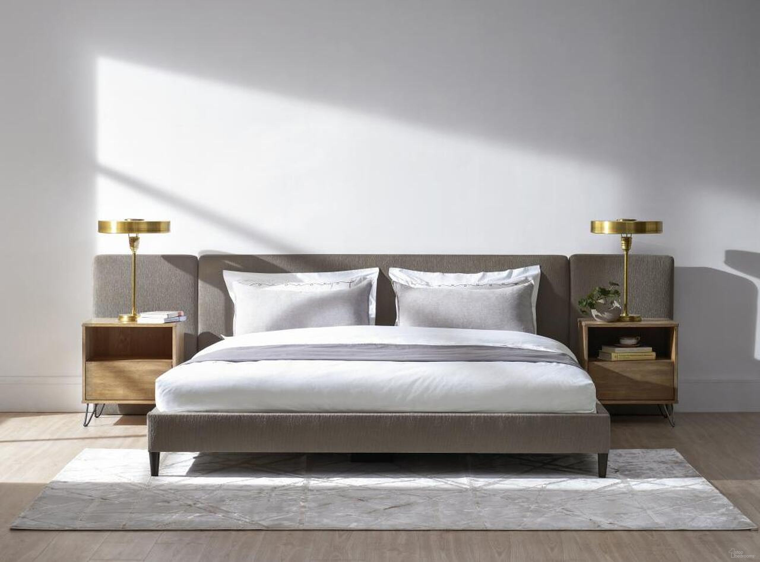 The appearance of Zest Upholstered Bedroom Set In Espresso designed by Caracole in the modern / contemporary interior design. This espresso piece of furniture was selected by 1StopBedrooms from Zest Collection to add a touch of cosiness and style into your home. Sku: MI03-5021-036P;MI01-5031-01. Bed Size: King. Material: Rubberwood.