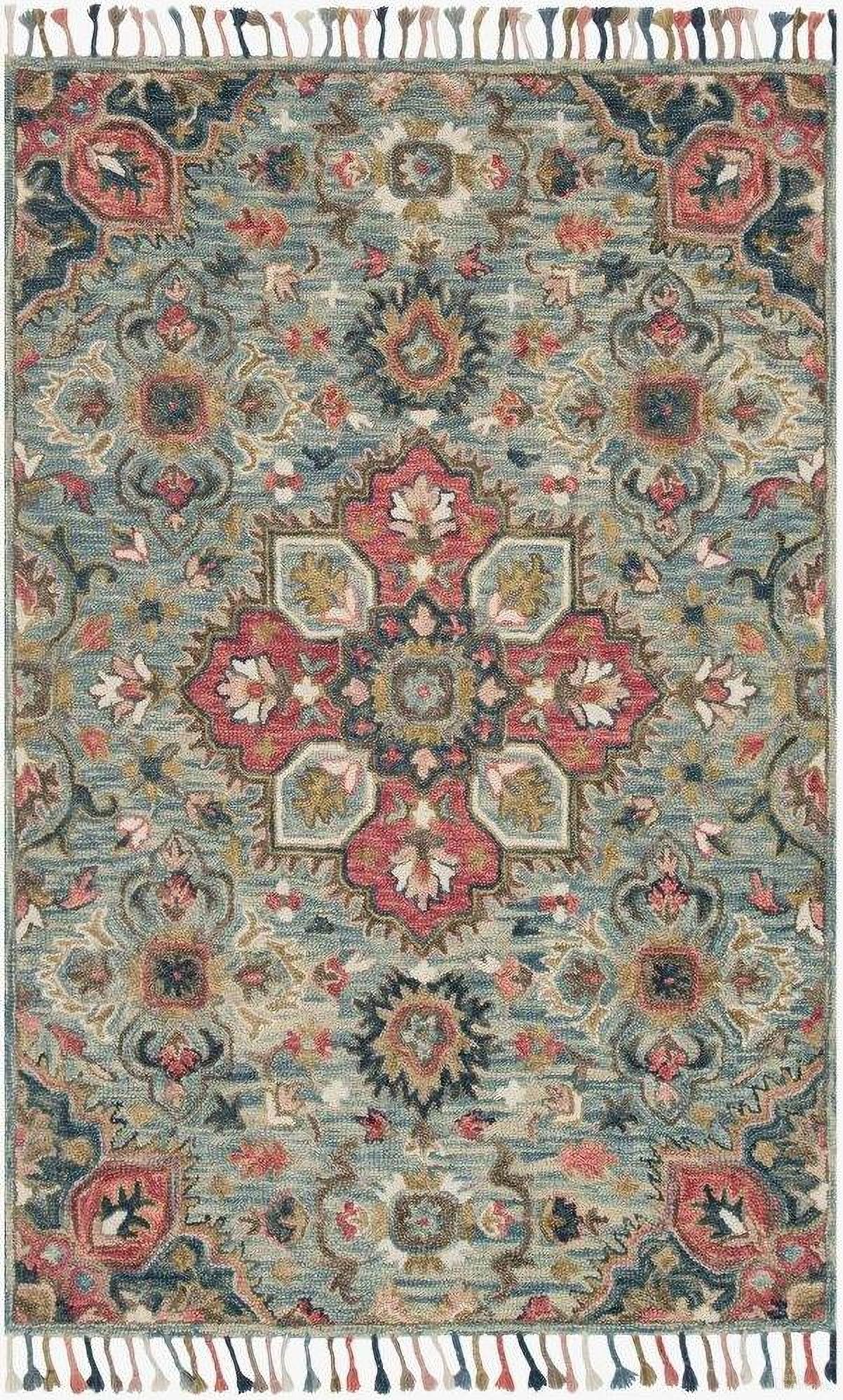 Zharah Light Blue/Multi 9'3" x 13' Rug