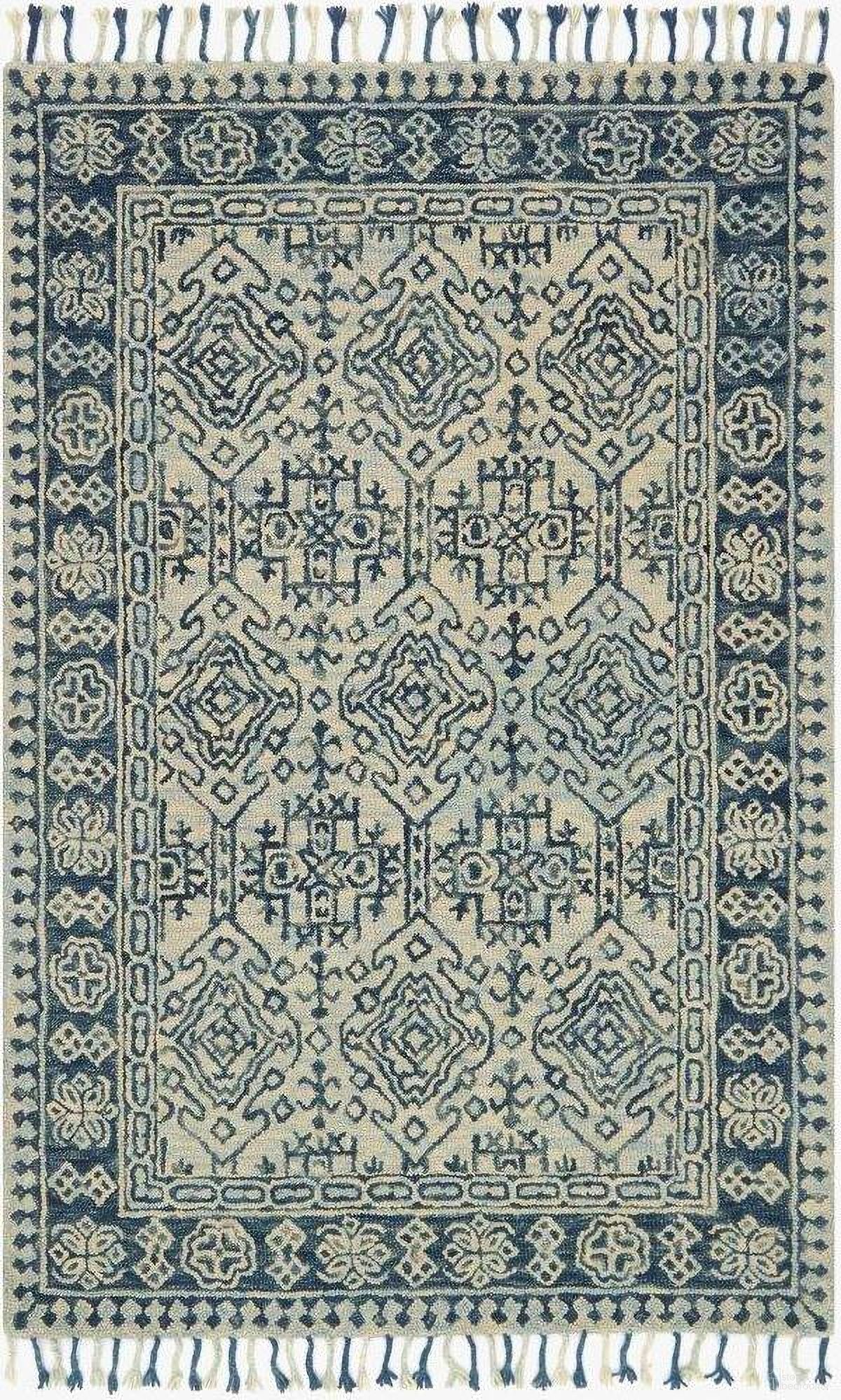 Zharah Mist/Blue 7'9" x 9'9" Rug
