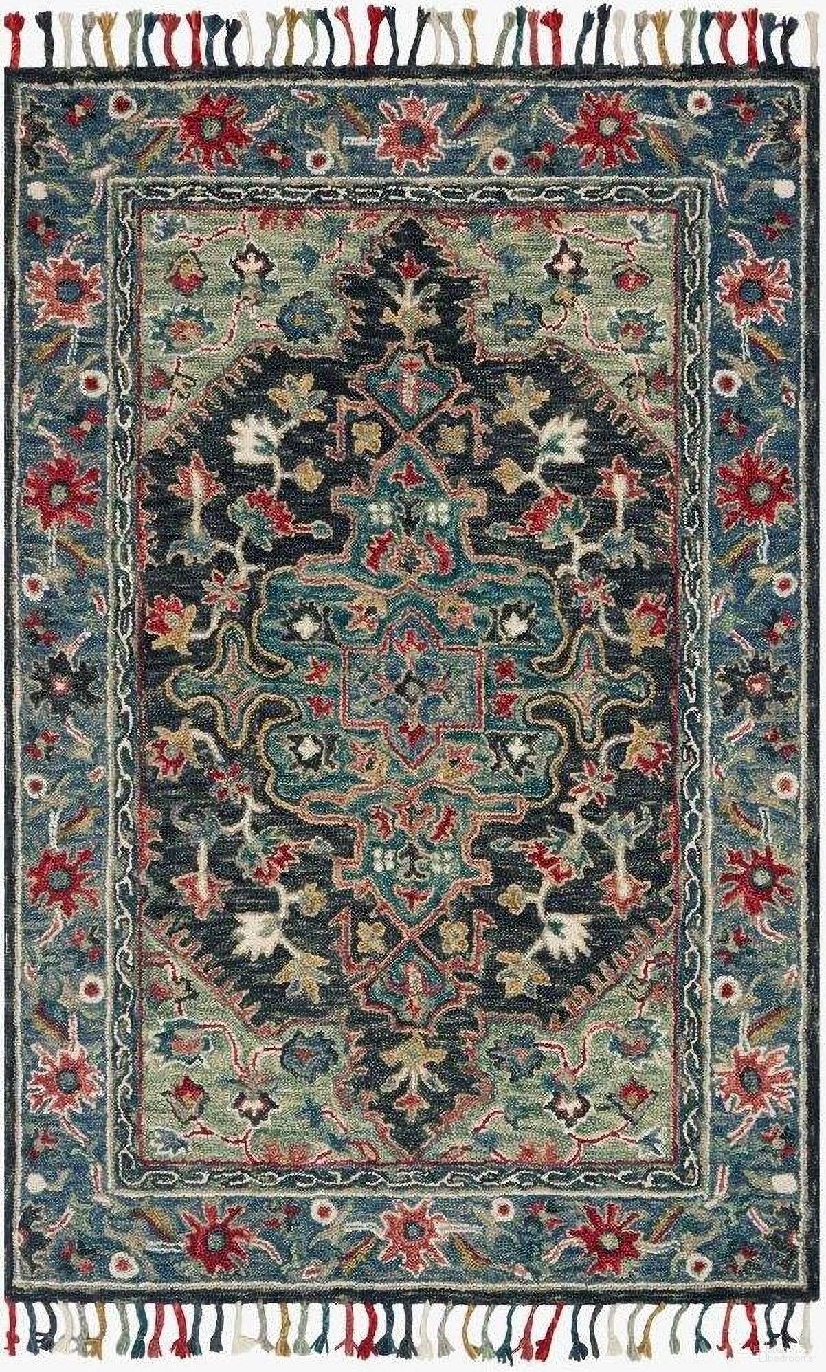 Zharah Navy/Blue 2'6" x 7'6" Rug