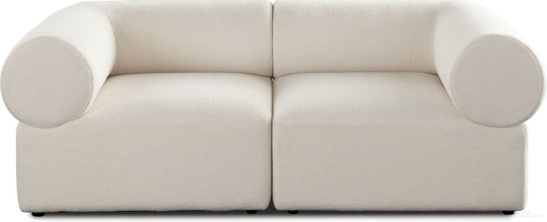 The appearance of Zia 2PC Modular Sofa In Ivory Sherpa Fabric designed by Diamond Sofa in the modern / contemporary interior design. This ivory piece of furniture was selected by 1StopBedrooms from Zia Collection to add a touch of cosiness and style into your home. Sku: ZIASCIV;ZIASCIV. Material: Fabric.