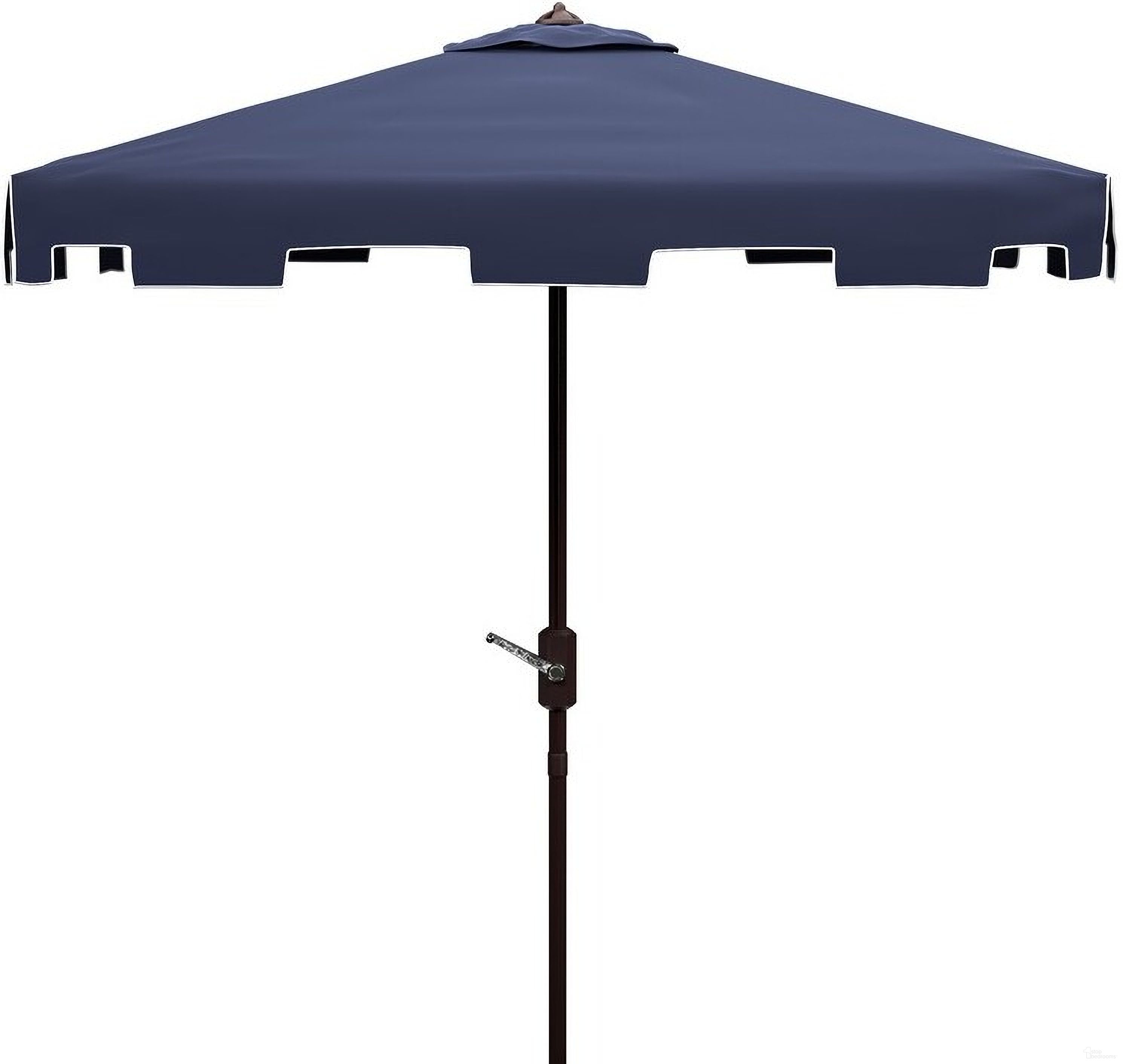 Zimmerman 7.5 Ft Square Market Umbrella In White Navy