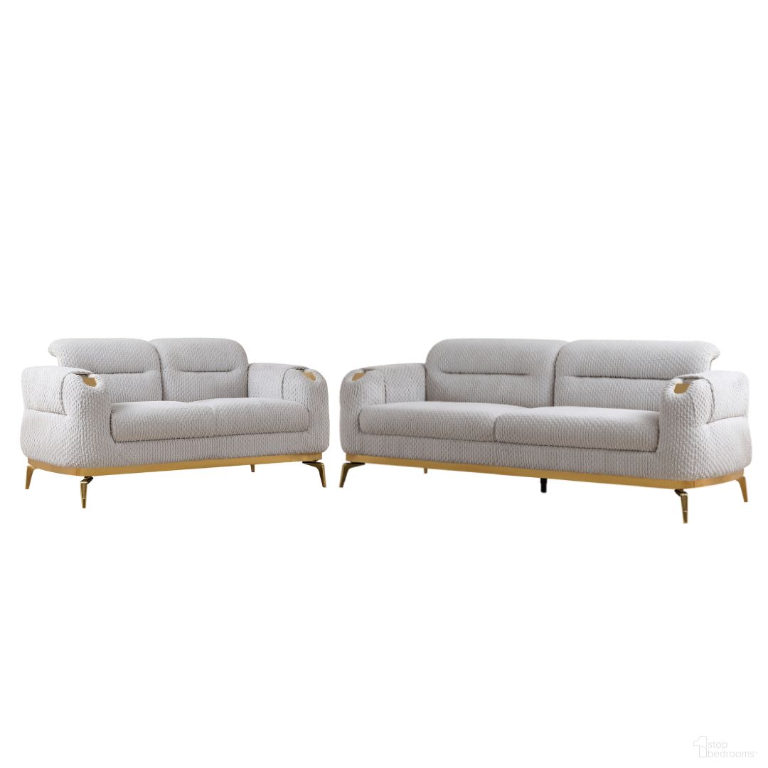 The appearance of Zoe Living Room Set In Gray designed by Galaxy Home Furnishings in the modern / contemporary interior design. This gray piece of furniture  was selected by 1StopBedrooms from Zoe Collection to add a touch of cosiness and style into your home. Sku: 601955557030;601955557016. Material: Polyester.
