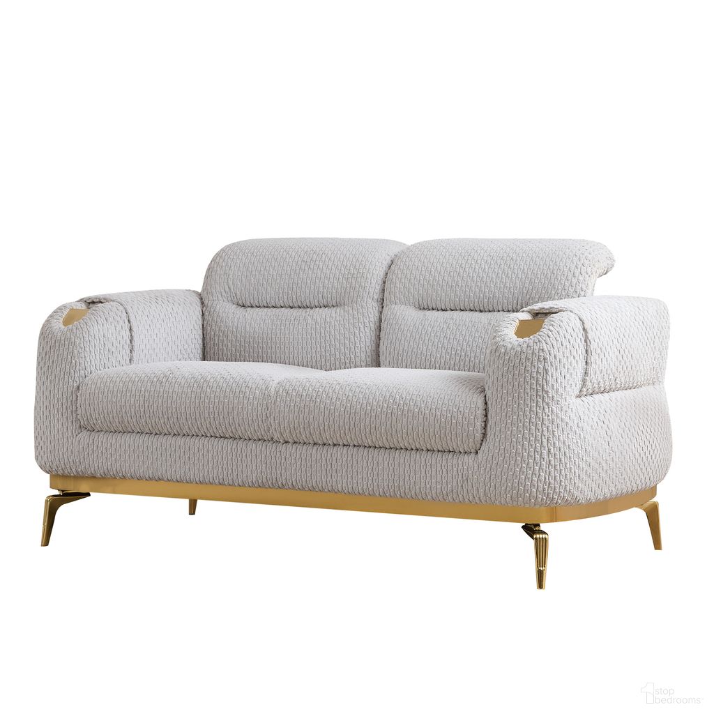 The appearance of Zoe Loveseat In Gray designed by Galaxy Home Furnishings in the modern / contemporary interior design. This gray piece of furniture  was selected by 1StopBedrooms from Zoe Collection to add a touch of cosiness and style into your home. Sku: 601955557016. Material: Polyester.