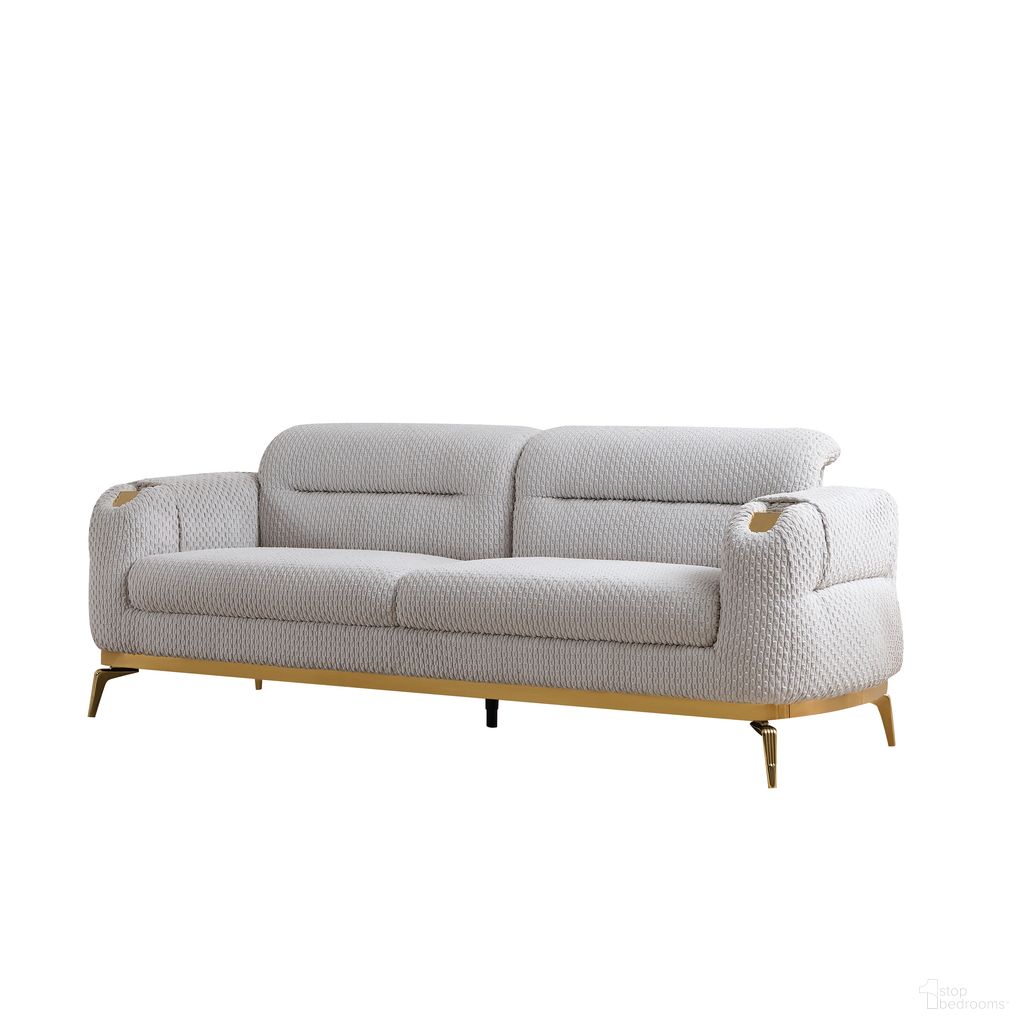 The appearance of Zoe sofa In Gray designed by Galaxy Home Furnishings in the modern / contemporary interior design. This gray piece of furniture  was selected by 1StopBedrooms from Zoe Collection to add a touch of cosiness and style into your home. Sku: 601955557030. Material: Polyester.