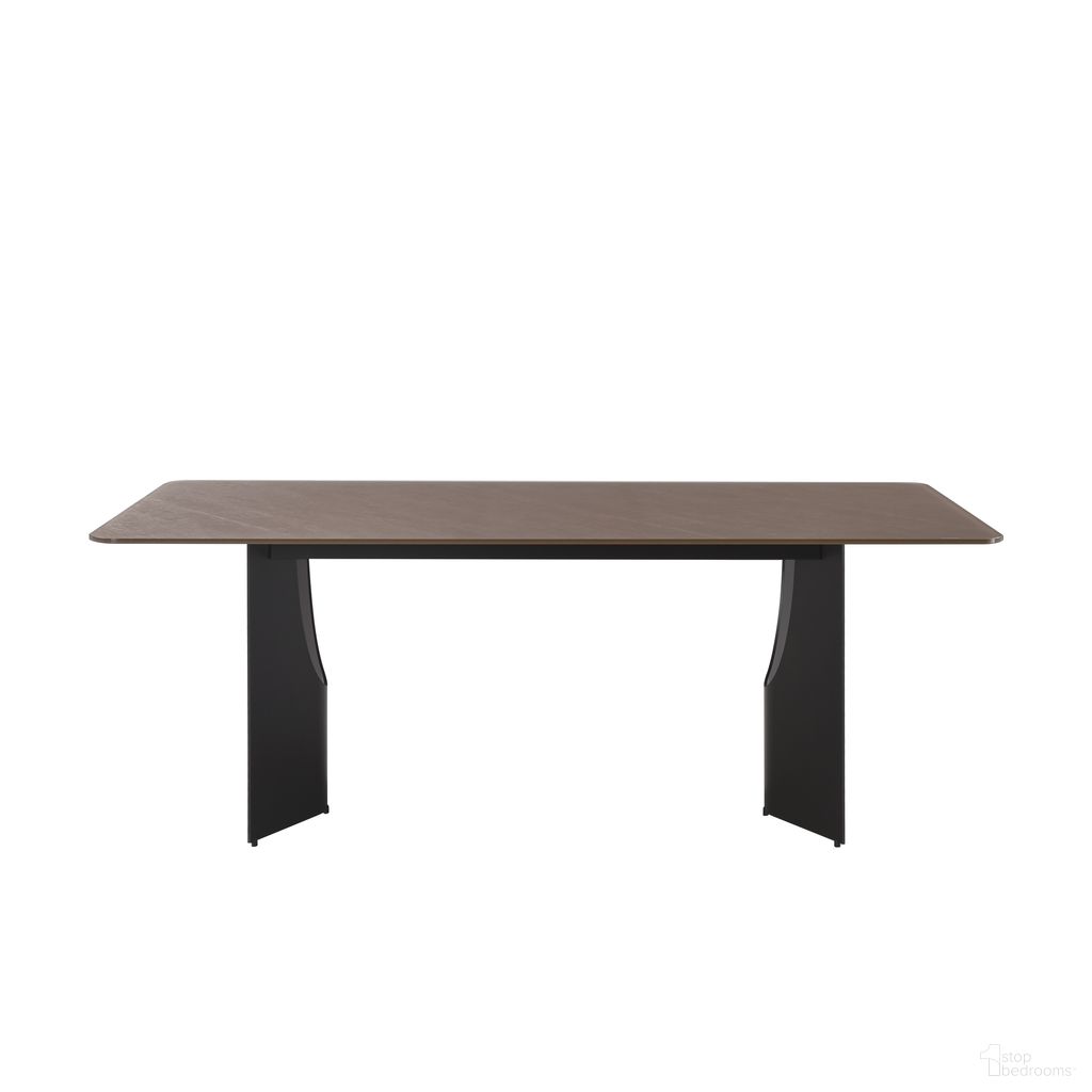 The appearance of Zoey 79 Inch Rectangular Dining Table with Tempered Glass Table Top In Maroon designed by Armen Living in the modern / contemporary interior design. This maroon piece of furniture  was selected by 1StopBedrooms from Zoey Collection to add a touch of cosiness and style into your home. Sku: LCZYDIMRNTOP;LCZYDIMRNLG;LCZYDIMRNTB. Table Base Style: Double Pedestal. Material: Glass. Table Top Shape: Rectangular. Size: 40" x 79".