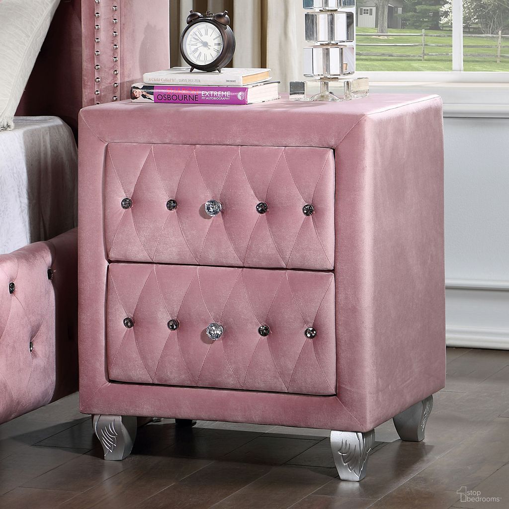Zohar Night Stand In Pink