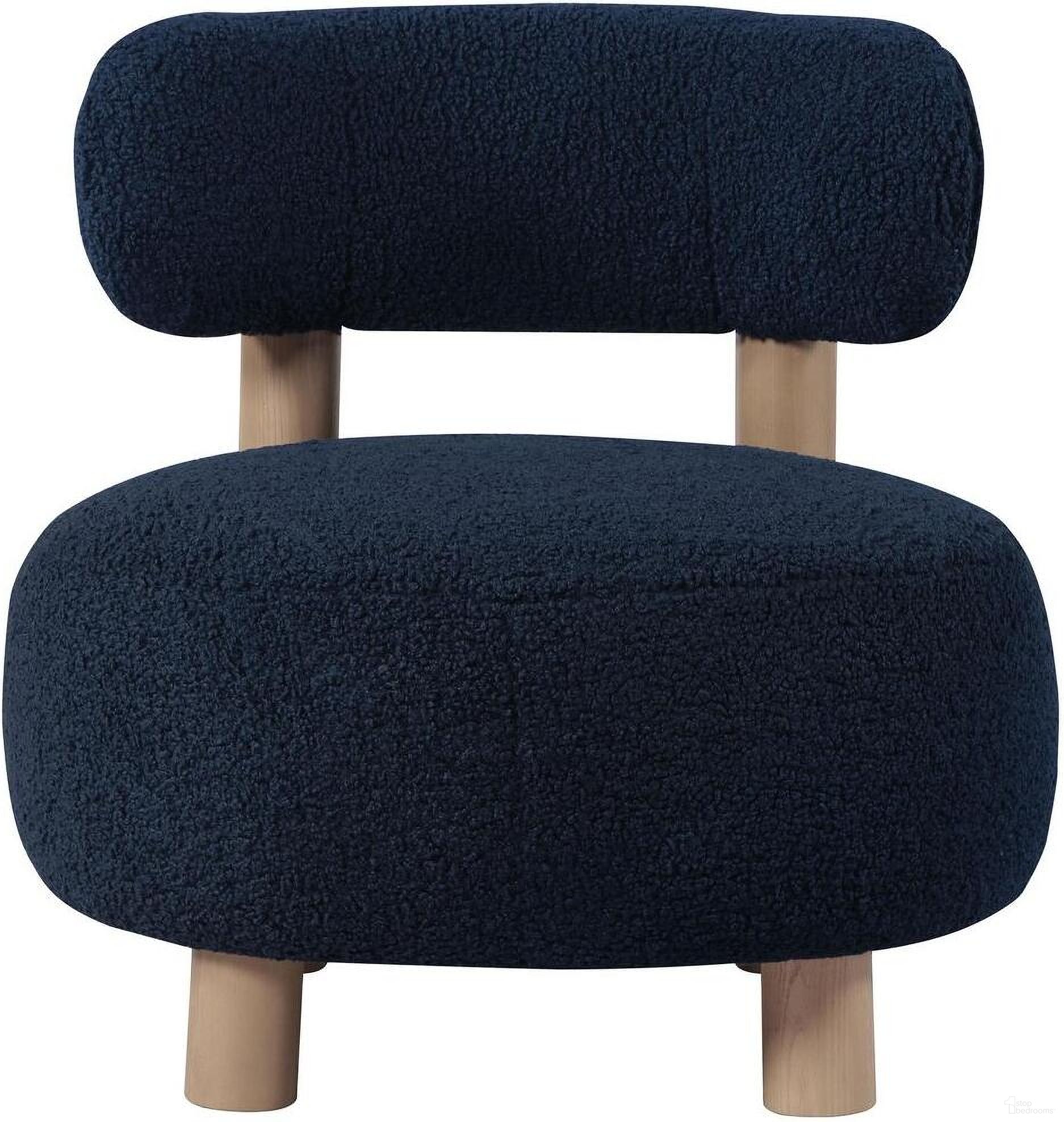 The appearance of Zonie Boucle Upholstered Barrel Back Accent Chair In Blue designed by Coaster in the modern / contemporary interior design. This blue piece of furniture was selected by 1StopBedrooms from Zonie Collection to add a touch of cosiness and style into your home. Sku: 903168. Material: Upholstered.