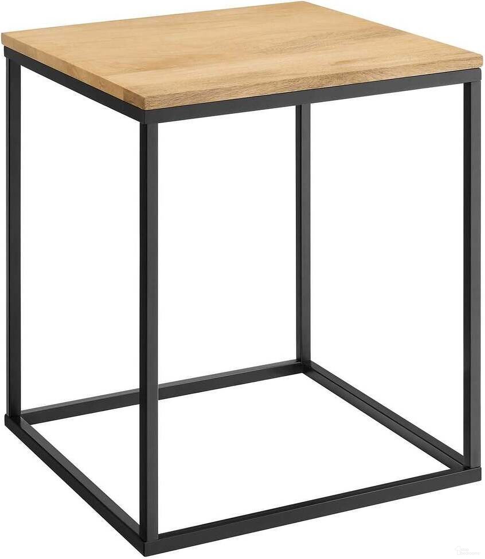 The appearance of Zora Wood and Metal Square Side Table In Oak designed by Modway in the modern / contemporary interior design. This oak piece of furniture  was selected by 1StopBedrooms from Zora Collection to add a touch of cosiness and style into your home. Sku: EEI-6833-OAK. Material: Wood.