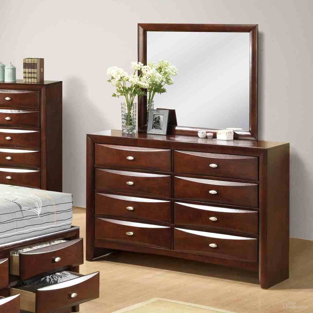 The appearance of Zosimo Dresser In Dark Cherry designed by Furniture of America in the transitional interior design. This dark cherry piece of furniture was selected by 1StopBedrooms from Zosimo Collection to add a touch of cosiness and style into your home. Sku: FM7210CH-D. Material: Solid Wood.
