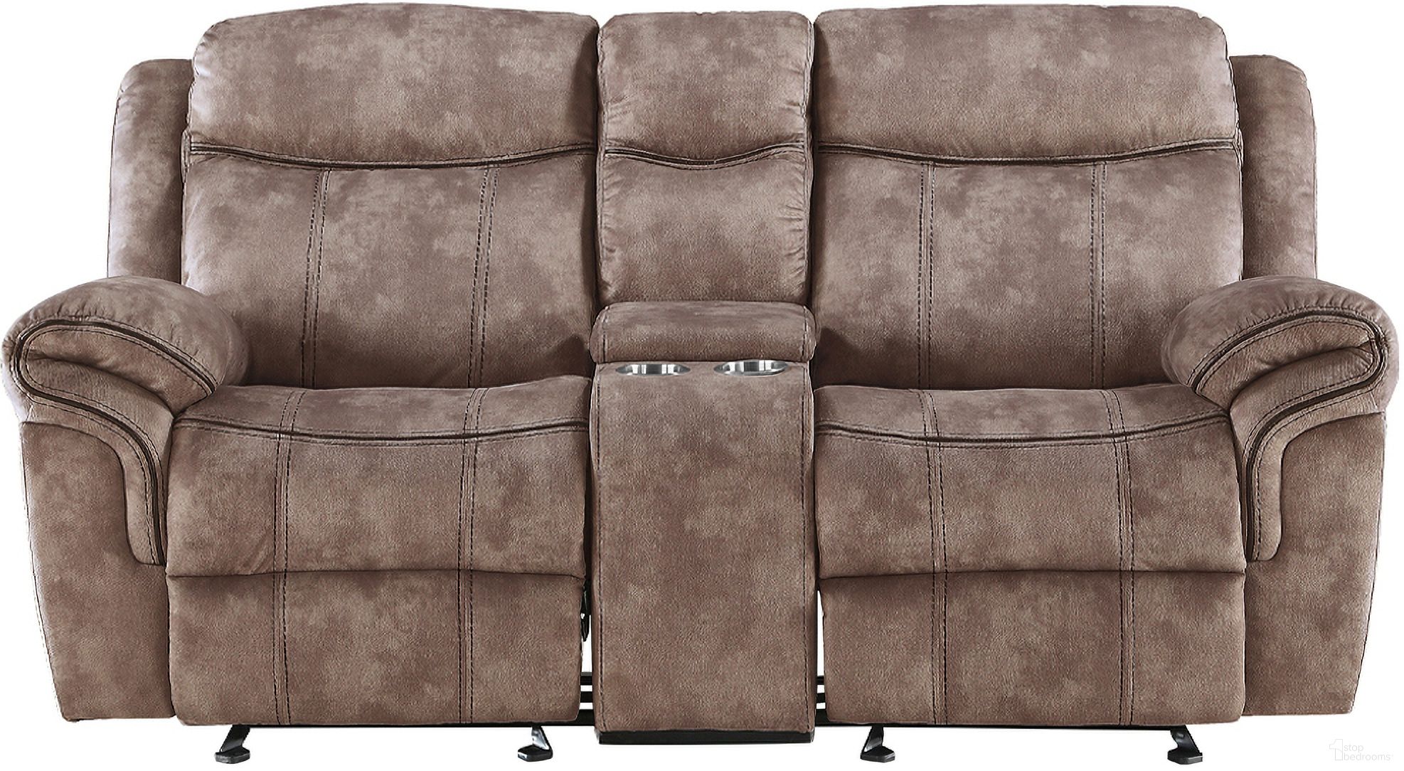 Zubaida Chocolate Glider Reclining Loveseat