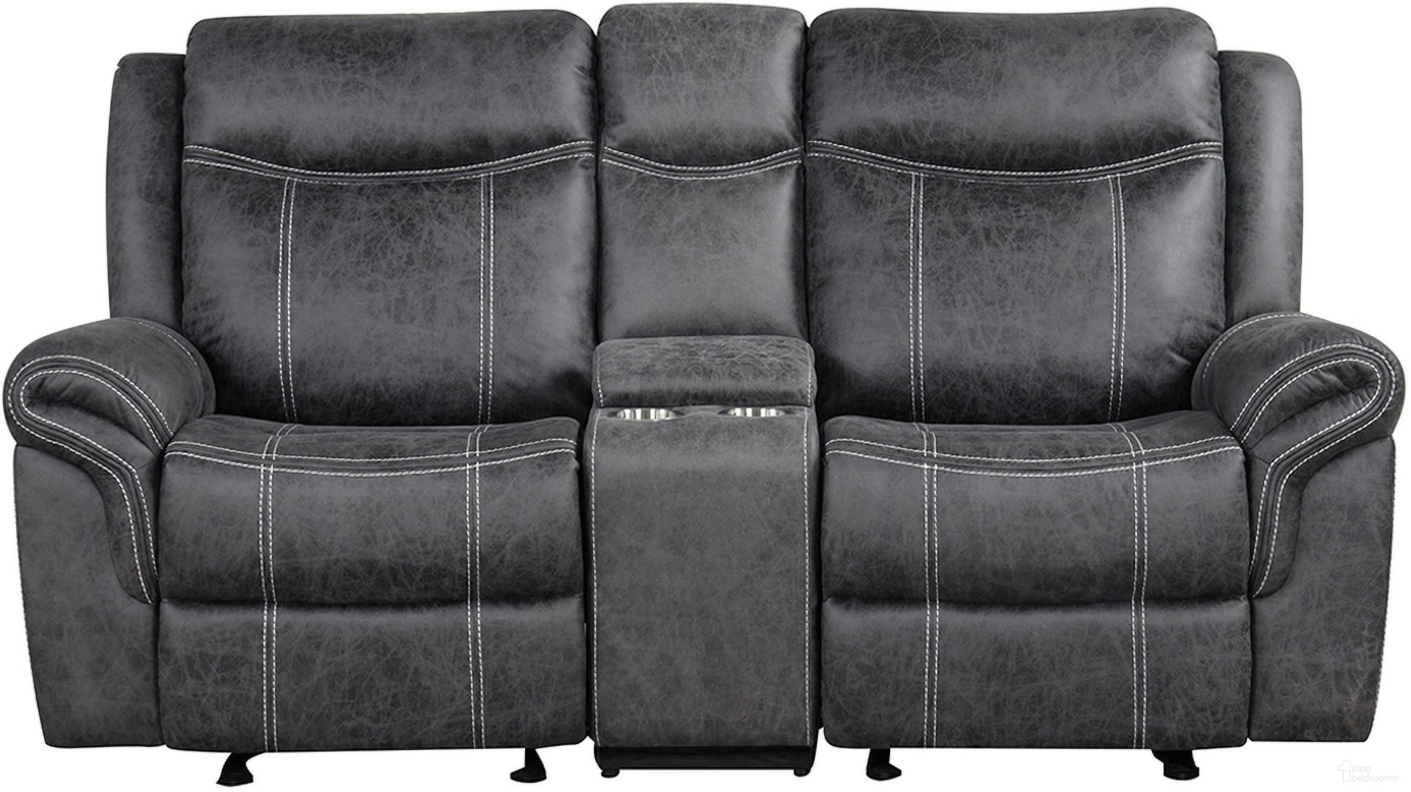 The appearance of Zubaida Power Motion Loveseat with USB Port In Dark Gray designed by ACME in the transitional interior design. This dark gray piece of furniture was selected by 1StopBedrooms from Zubaida Collection to add a touch of cosiness and style into your home. Sku: LV04671. Material: Wood.