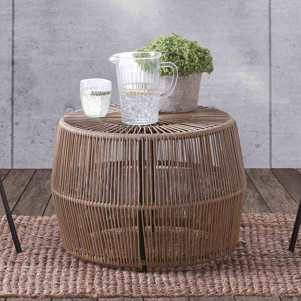 The appearance of Zuberi Round Table In Natural designed by Furniture of America in the modern / contemporary interior design. This natural piece of furniture  was selected by 1StopBedrooms from Zuberi Collection to add a touch of cosiness and style into your home. Sku: FM80003NT-T. Material: Steel.