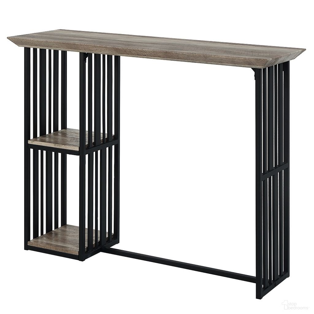 The appearance of Zudora Counter Height Table In Black designed by ACME in the industrial interior design. This black piece of furniture was selected by 1StopBedrooms from Zudora Collection to add a touch of cosiness and style into your home. Sku: DN01755. Table Base Style: Trestle. Material: Wood. Table Top Shape: Rectangular. Size: 16" x 47".
