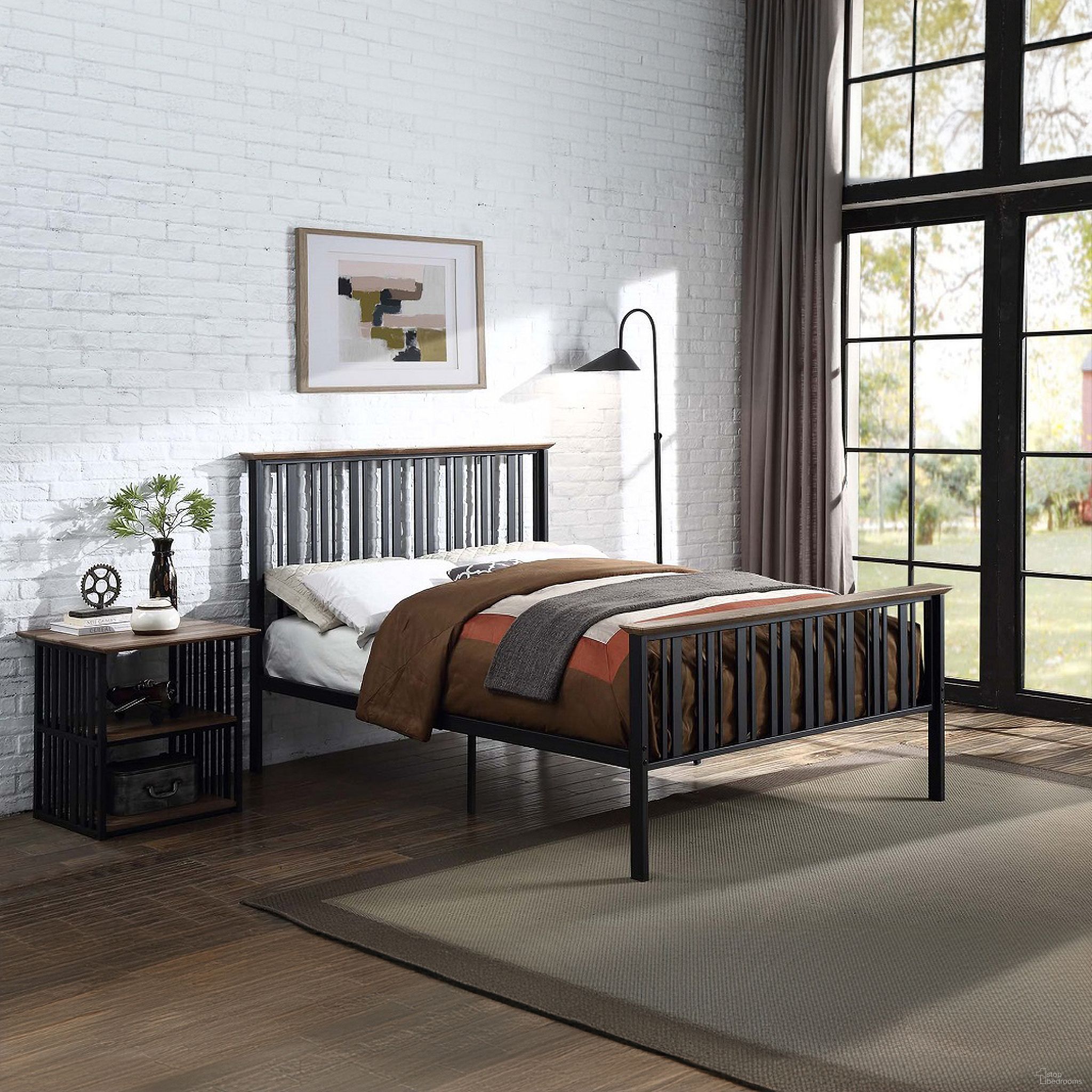 The appearance of Zudora Youth Bedroom Set In Antique Oak designed by ACME in the industrial interior design. This antique oak piece of furniture  was selected by 1StopBedrooms from Zudora Collection to add a touch of cosiness and style into your home. Sku: BD01748F;BD01749. Material: Wood. Bed Size: Full.