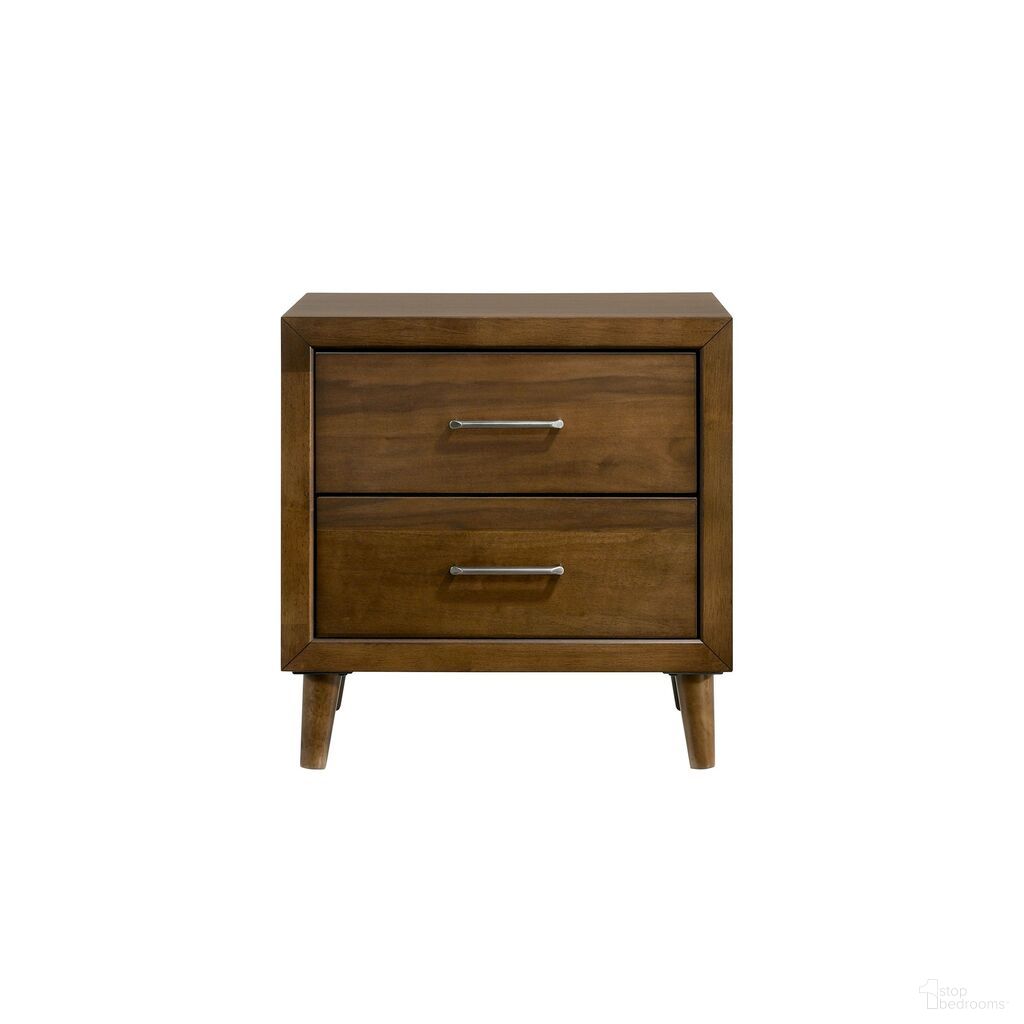 Zuma 2-Drawer Nightstand In Walnut