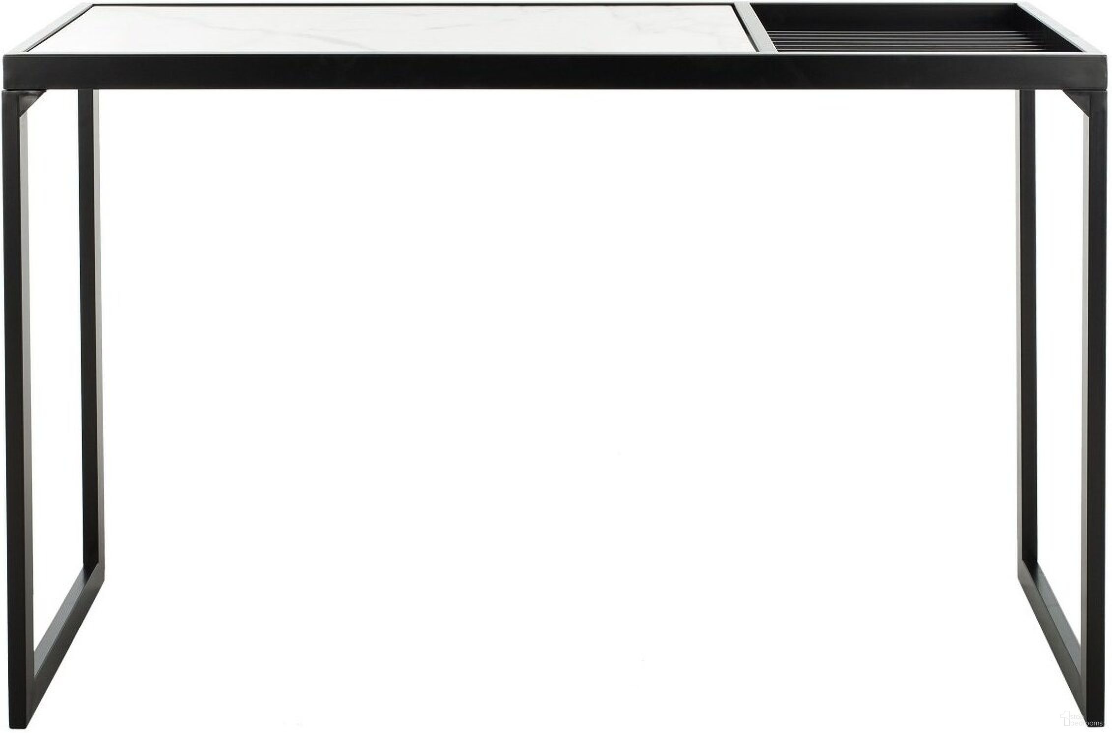 The appearance of Zuri White Marble/Black Console Table designed by Safavieh in the modern / contemporary interior design. This black and white piece of furniture  was selected by 1StopBedrooms from Zuri Collection to add a touch of cosiness and style into your home. Sku: CNS6200A. Material: Metal.