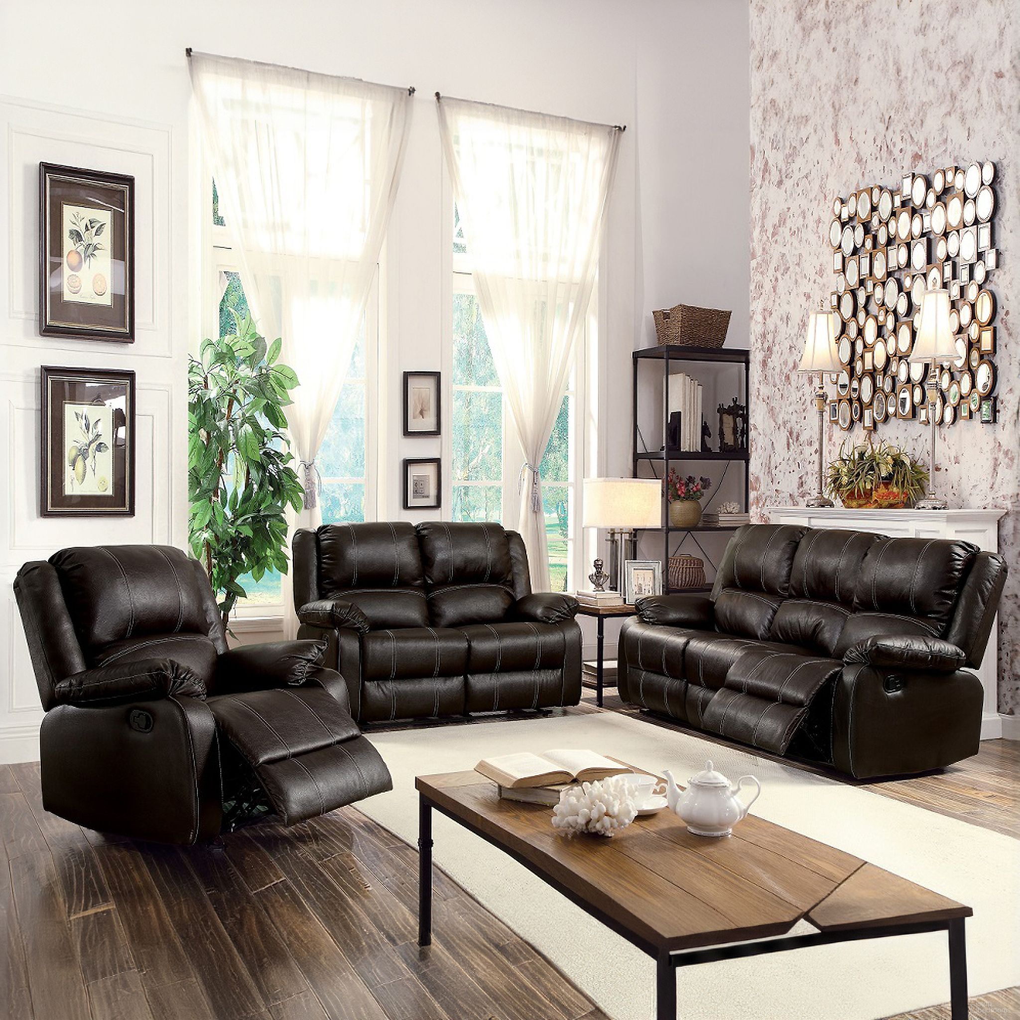 The appearance of Zuriel Living Room Set In Brown designed by ACME in the modern / contemporary interior design. This brown piece of furniture was selected by 1StopBedrooms from Zuriel Collection to add a touch of cosiness and style into your home. Sku: LV52280;LV52281. Material: PU.