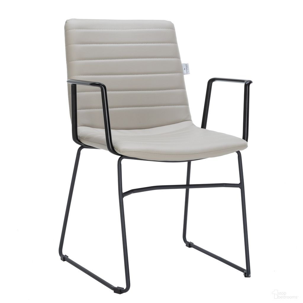 Zylar Series Office Guest Arm Chair In Tan Leather