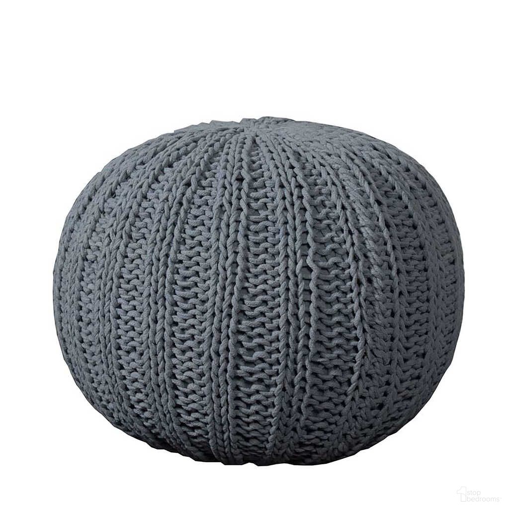 The appearance of Zynox Cableknit All-Natural Ottoman Pouf In Gray designed by Rajani Home in the transitional interior design. This gray piece of furniture  was selected by 1StopBedrooms from Bova Collection to add a touch of cosiness and style into your home. Sku: 4C055398G49348. Material: Cotton.