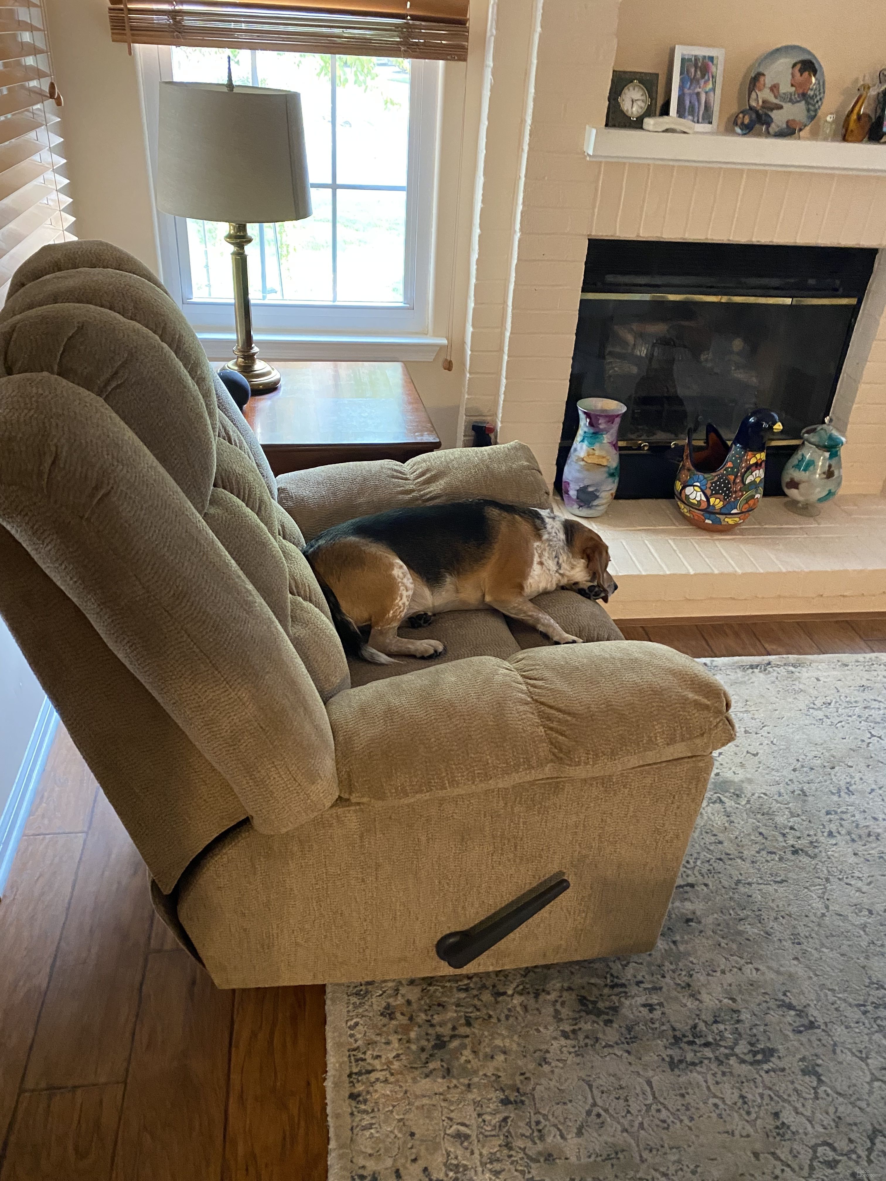 Ludden Sand Rocker Recliner by Ashley Furniture 1StopBedrooms