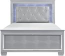 Allura Silver Queen Panel Bed