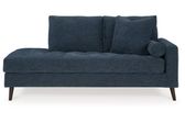 Bixler Right-Arm Facing Corner Chaise In Navy