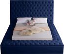 Meridian BlissBlackQ Bliss Series  Queen Size Panel Bed