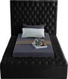 Meridian BlissBlackQ Bliss Series  Queen Size Panel Bed