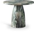 Cosenza 48.5 Inch Marble Finish Concrete Dining Table In Brown