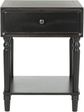 Brown Oak Night Stand With Storage