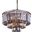 Sydney 26" Polished nickel 9 Light Chandelier With Silver Shade Royal Cut Crystal Trim
