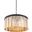 Sydney 31.5" Polished nickel 8 Light Chandelier With Golden Teak Royal Cut Crystal Trim