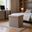 15 Inch Boucle Cube Storage Ottoman In Taupe