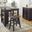 Madison County 3 Piece Counter Height Dining Set In Vintage Black
