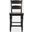Madison County Ladderback Counter Stool Set of 2 In Vintage Black
