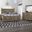 Cool Rustic Stone Grey X Style Bedroom Set