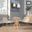 2 LeisureMod Asbury Cream Chromed Legs Dining Chairs