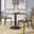 2 LeisureMod Cornelia Transparent Black Dining Chairs