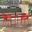 2 LeisureMod Devon Red Aluminum Arm Chairs