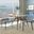2 LeisureMod Murray Black Dining Chairs