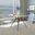 2 LeisureMod Murray Clear Dining Chairs