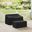 2 Piece Outdoor Furniture Cover Set In Black