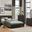 Lorenzi Dark Brown Upholstered Platform Bedroom Set